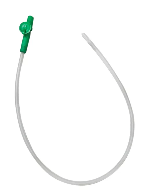 Suction catheter with thumb control